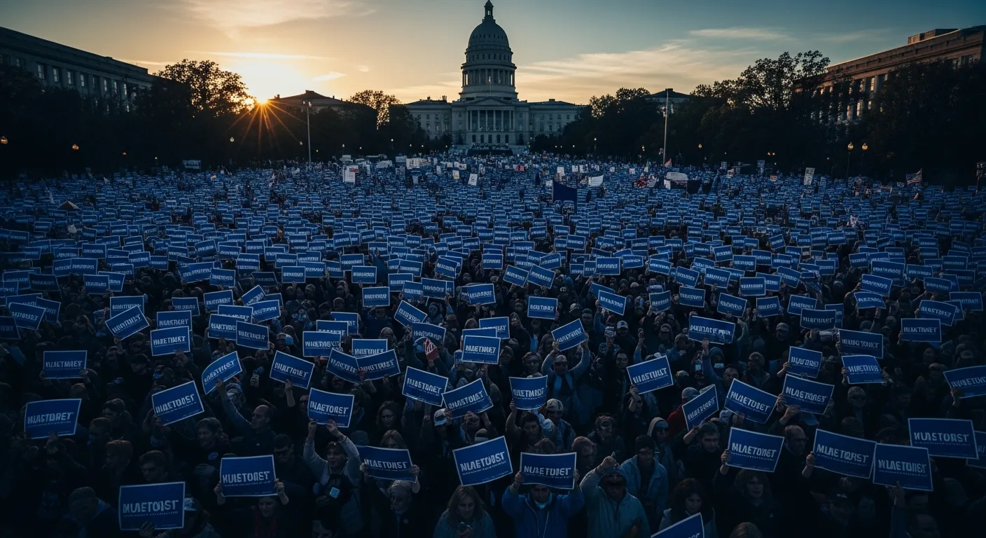 Political rally for California Democrats
